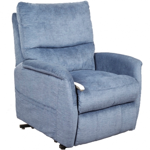 Polo Layflat Lift Recliner in Lapis Fabric